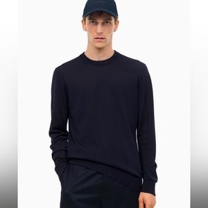 H&M Navy Crewneck Wool Sweater